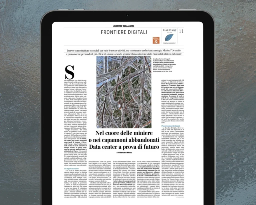 6punto14 communication Articoli - Nel cuore delle miniere o nei capannoni abbandonati Data center a prova di futuro