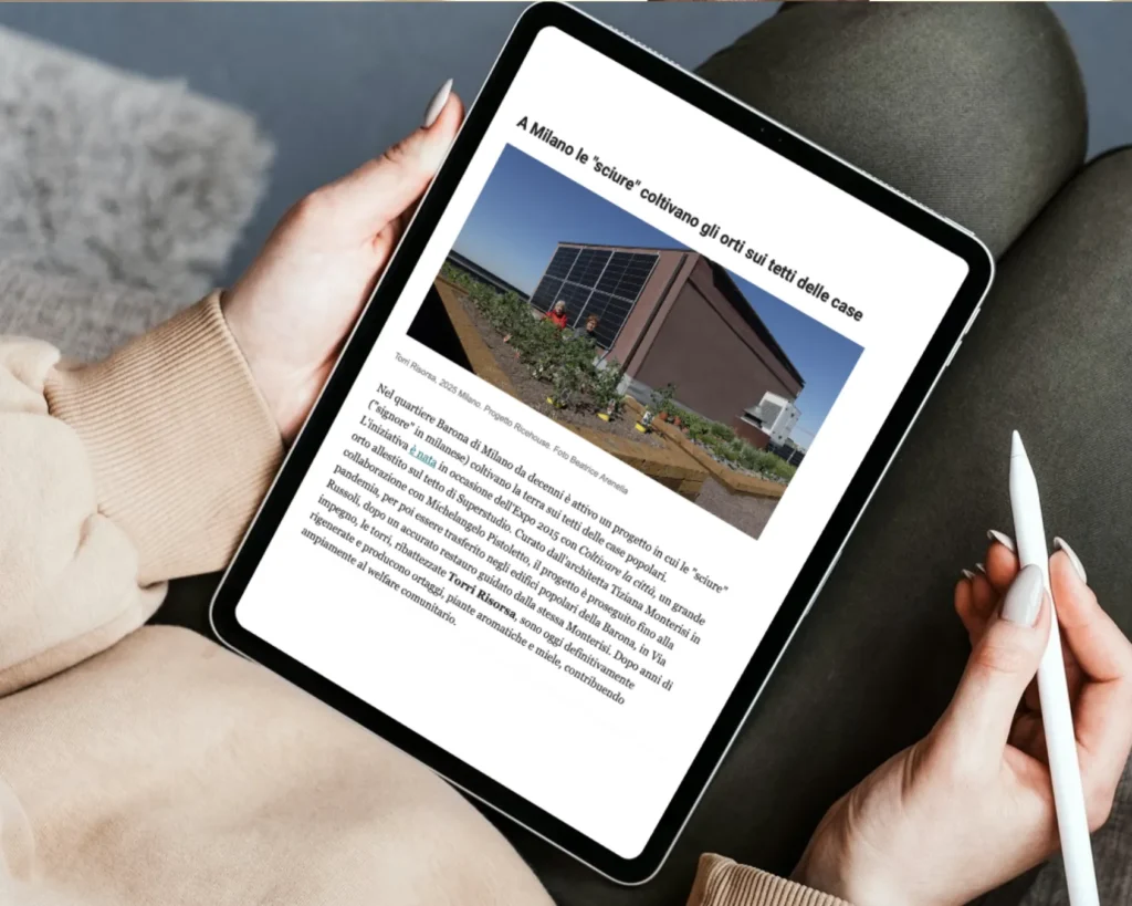 6punto14 communication Articoli - A Milano le "sciure" coltivano gli orti sui tetti delle case