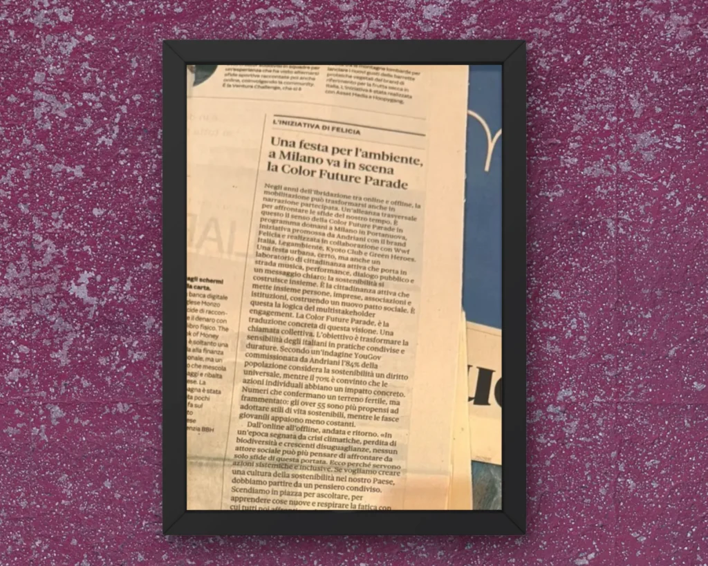 Una festa per l’ambiente: a Milano va in scena la Color Future Parade