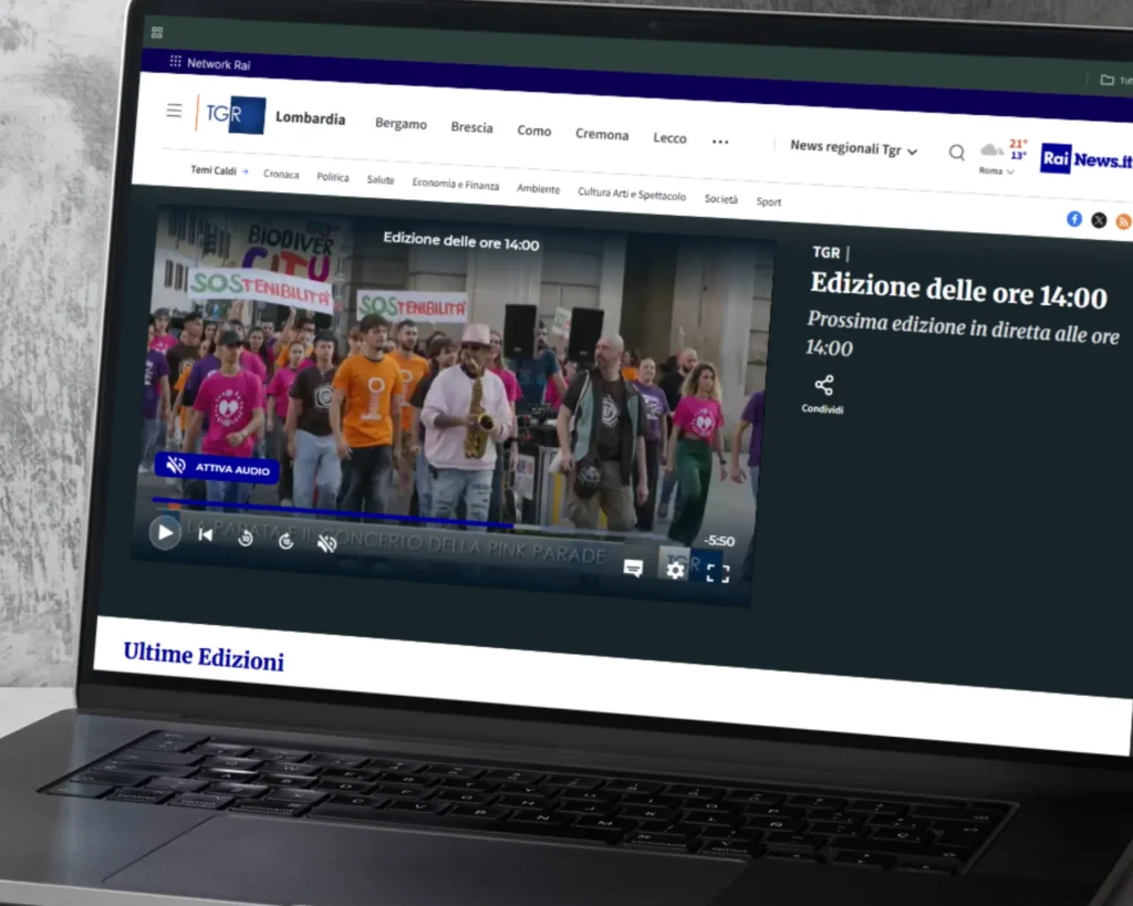 Il TGR Lombardia porta la ColorFuture Parade nei notiziari regionali